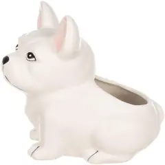 Bulldog Planter5" x 7 " x 3.5" Ceramic Succulent Pot Dog Planter