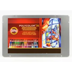 Polycolor Pencil Set, 36 Piece, Assorted Colors in a Tin