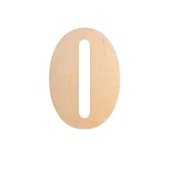 23 In. Letter O, Unfinished Vintage Wood Letter (O)