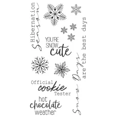 Winter Sentiments Stamp Set - Sizzix