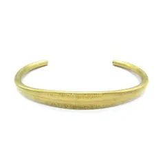 Rounded Adjustable Brass Engraving Cuff Bracelets (J632) (1x)