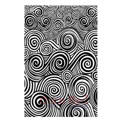 Deep Red Stamps Woodcut Swirls Rubber Cling Stamp 4 x 6 inches