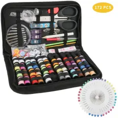 172pcs Travel Sewing Kit, Premium Sewing Supplies Professional Sew Kits