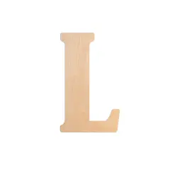 23 In. Letter L, Unfinished Vintage Wood Letter (L)