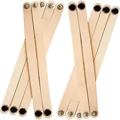 10 Pack 1/2 Inch Leather Bracelets Blank-Hand Stamping, Tooling, Engraving