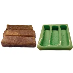 Realistic French Toast Sticks Mold| Dessert Shape Silicone Mold| Soap| Candle | Mold for Wax| Mold for Resin Set of 2 (6 Sticks)