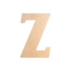 23 In. Letter Z, Unfinished Vintage Wood Letter (Z)