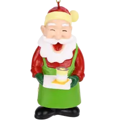 Barista Santa Christmas Tree Coffee Ornament