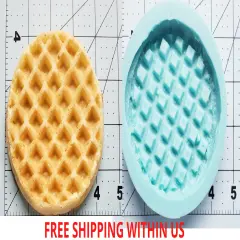 Realistic Waffle Mold| Dessert Shape Silicone Mold| Soap| Candle | Mold for Wax| Mold for Resin
