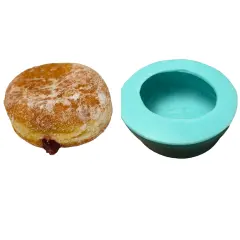 Jelly Filled Donut Mold| Realistic Dessert Shape Silicone Mold| Soap| Candle | Mold for Wax| Mold for Resin