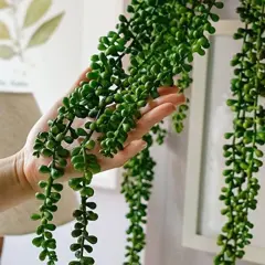 2pcs Artificial Plant Succulent Plants Hanging String Pearls