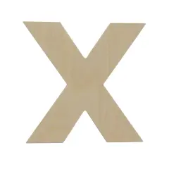 Wooden Letter X 12 inch or 8 inch, Unfinished Large Wood Letters for Crafts | Woodpeckers