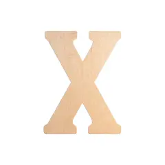 23 In. Letter X, Unfinished Vintage Wood Letter (X)