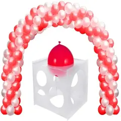 Plastic Balloon Sizer Box 9 Holes Cube Balloon Size Measurement Tool