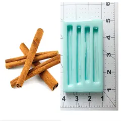 4pc Cinnamon Stick Silicone Candle Mold, Realistic Food Shape Mold, For Wax | Embed | Soap |Resin Castings 1pc