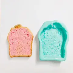 2pc Combo Realistic Pound Cake Slice| Dessert Shape Silicone Mold| Soap| Candle | Mold for Wax| Mold for Resin