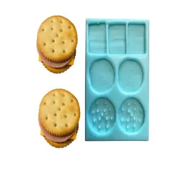 7pc Snackable Sandwich Components Shapes Silicone Mold| Dessert Shape Silicone Mold| Soap| Candle | Mold for Wax| Mold for Resin