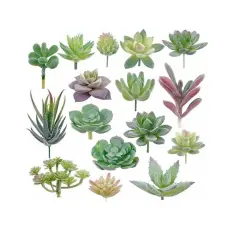 20 Pack Artificial Succulent Plants Fake Decorations