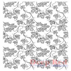 Deep Red Stamps Vines Background Rubber Cling Stamp 3 x 4 inches