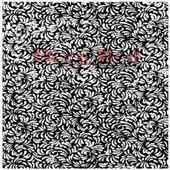 Deep Red Stamps Grunge Floral Relief Background Rubber Cling Stamp 3 x 4 inches