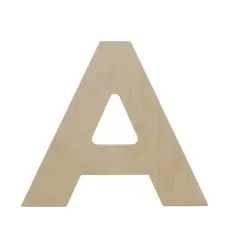 Wooden Letter A 12 inch or 8 inch or 8 inch, Unfinished Large Wood Letters for Crafts | Woodpeckers