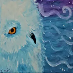 Christmas Paint Kit - Snow Owl Acrylic Painting Kit & Video Lesson, Art Gift Set, DIY Christmas Craft, Painting Gift Set, Paint At Home, Paint Party