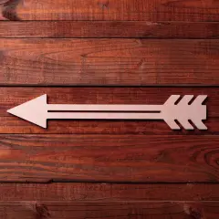 23 in. Unfinished Fiber Art Arrow Base