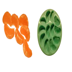 12pc Mandarin Citrus Silicone Mold. Tangerine Orange Silicone Mold.Realistic Food Shape Mold, For Wax | Embed | Soap |Resin Castings