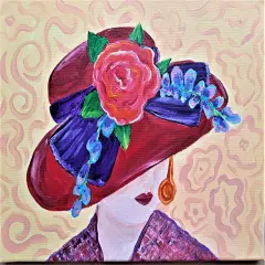 Paint By Colors - Tea Time Acrylic Painting Kit, DIY Canvas Art Kit, Art Gift Set, Beginner Painting, Paint At Home