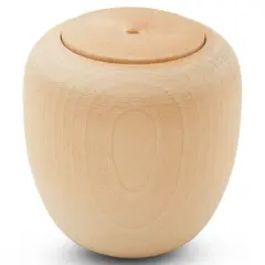 Apple Wood Trinket Box 2-1/2", Unfinished for Home Decor & Craft | Woodpeckers