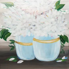 Paint Kit - Summer Hydrangeas Acrylic Painting Kit & Video Lesson, DIY Canvas Art, Paint At Home, Painting Gift Set, Paint Party