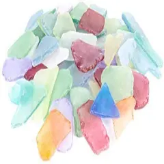 Sea Glass Large Assorted Colored Sea Glass 1.5"-3" - 11 Ounces Large Sea Glass Pieces