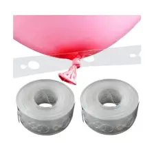 Balloon Chain Decorating Tape Strip for Ballons Garland Arch Kit Birthday Party Decoration, Double-holes