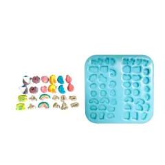 48Pc Luckie Charmin Cereal Type Silicone Mold. For Resin| Wax| Candle Embeds| Soap Silicone Mold