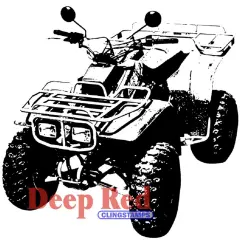 Deep Red Stamps 4 Wheeler Rubber Cling Stamp 3.2 x 3.2 inches