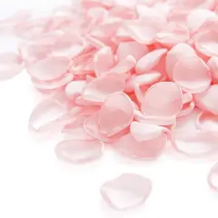 300PCS Blush Rose Petals Silk Artificial Pink Petals Flower Girl Basket Aisle Scatter Decor Baby Girl Shower Supplies Wedding Decoration