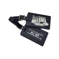 Luggage Tag - Living my Blessed Life Blue