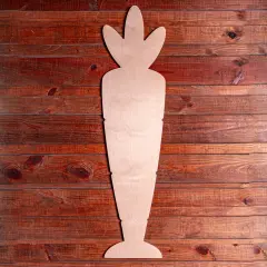 47 in. Unfinished Wooden Carrot Porch Sign