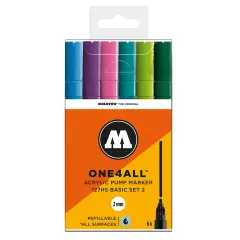 Molotow ONE4ALL 2mm 6pc Basic Set 2