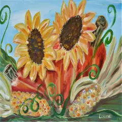 Fall Paint Kit - Harvest Bounty Acrylic Painting Kit & Video Lesson, DIY Craft, Paint At Home, Beginner Painting, Paint Party