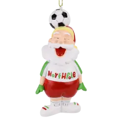 Soccer Santa Sports Christmas Ornament