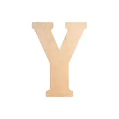23 In. Letter Y, Unfinished Vintage Wood Letter (Y)