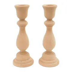 Wooden Candlestick Holders Set Multiple Sizes Available, Unfinished | Woodpeckers
