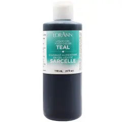 LorAnn Oils Teal Liquid Gel Food Color, 4 ounce