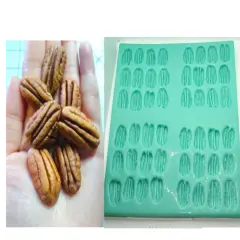 48PC Pecan Shape Silicone MEGA MOLD | Realistic Food Shape For Soap Embeds | Candle Embeds | Wax Melts. BULK EMBEDS