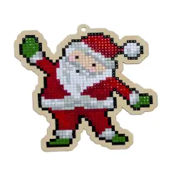 Santa Claus WWP309 Diamond Painting on Plywood Kit