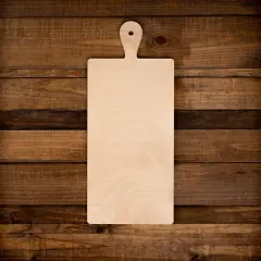 21 in. Unfinished Wooden Rectangle Cutting Board