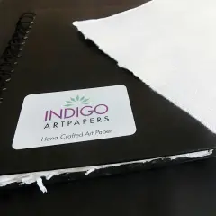 4-Deckle Watercolor Book 100% Cotton 6 X 12 300 GSM Cold Press 24 Shts / 48 Pages