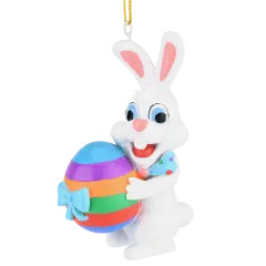 Tree Buddees Easter Bunny Gifting an Easter Egg ornament - Easter Christmas ornaments