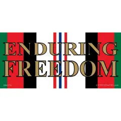 EagleEmblems BM0178 Sticker-Afghan War,SVC.RB Enduring Freedom